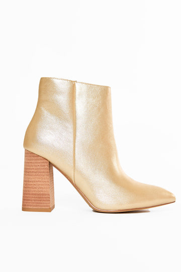 Veronica Booties- Light Gold