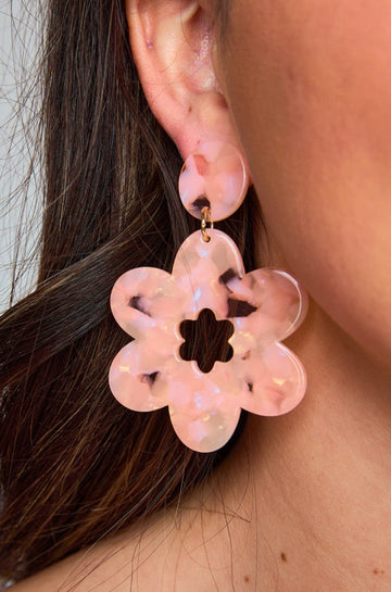 Linny Co xx BL Gigi Statement Earring - Peachy