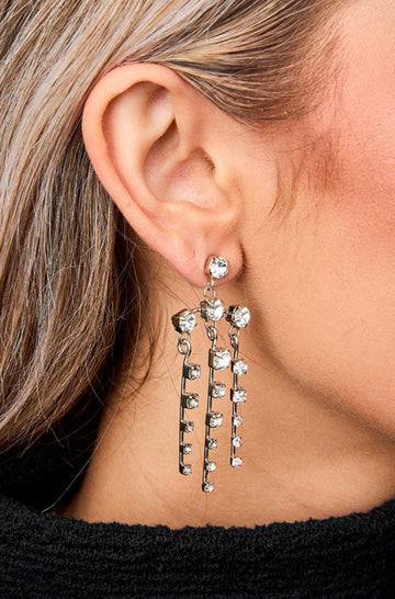 Dolly Statement Earring - Silver