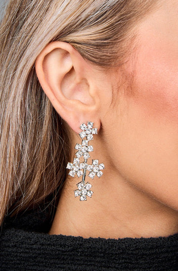 Jolene Statement Earring - Silver