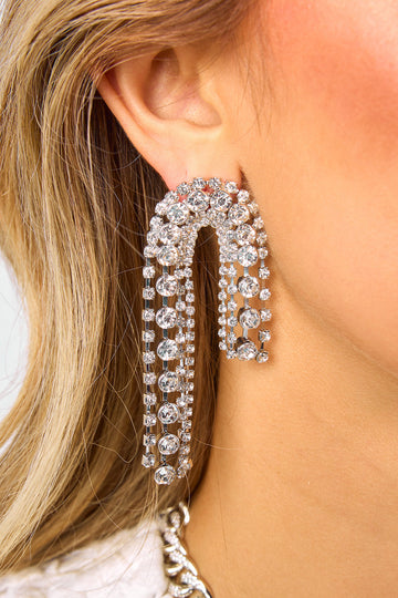 Blair Statement Earring - Silver