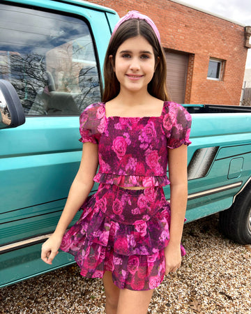 Blair Tween Skort Set - Grape
