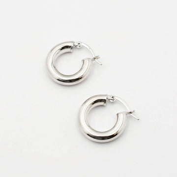 Sarah Chunky Silver Earrings
