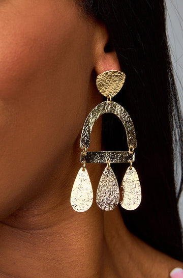Tori Statement Earrings - Gold