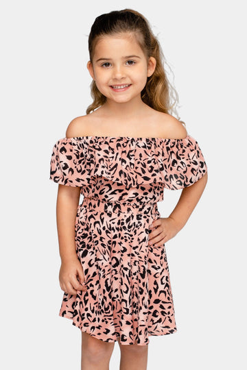 Ainsley Girl's Top and Skirt Set - Kitty