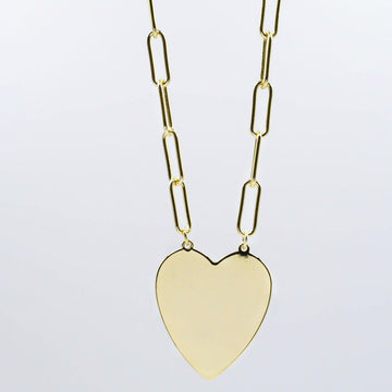 Big Heart Girl Necklace