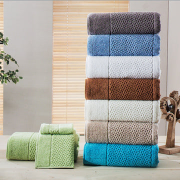 Mei-Tal Luxury 6 Piece Genuine Cotton Bath Towel Set