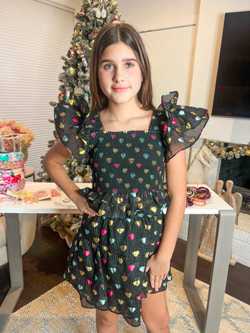 Tyler Tween Outfit Set - Foil Hearts