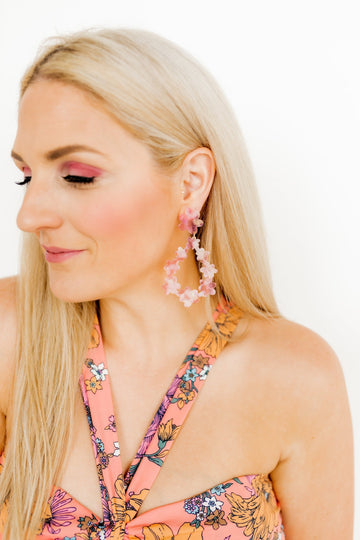 Bianca Earrings - Rose Water