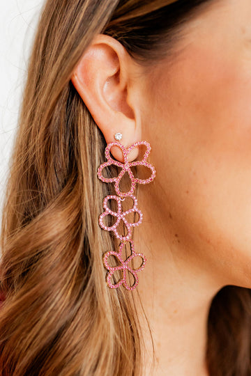 Reagan Earrings - Pink