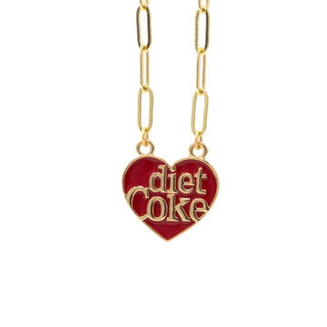Coca-Cola? Diet Coke Heart Necklace