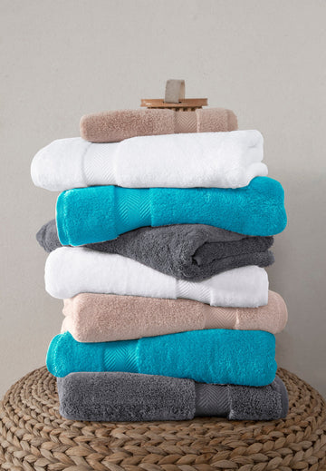 Becci Turkish Cotton Luxury Everyday Towel Set of 6
