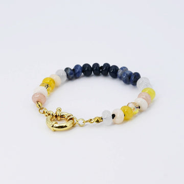 Brooke Bracelet Navy and Gold