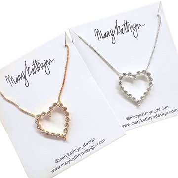 Amber Heart Necklace