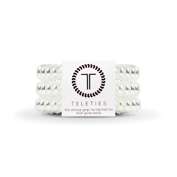 Teleties Large Ponytail Holder - Crystal Clear