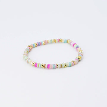 Dainty Pastel Beaded Bracelet