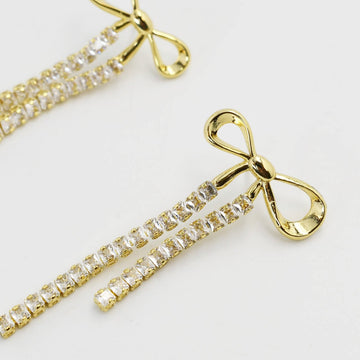 Elegance Bow Gold Earring