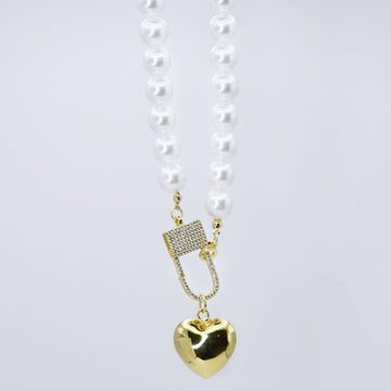 Elegance Heart Lock Necklace