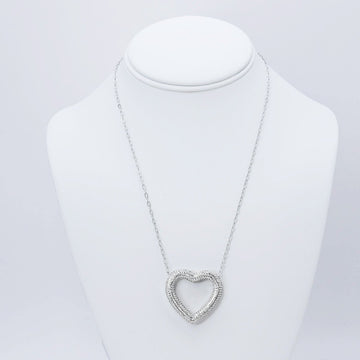 Heart OutlineSilver Necklace