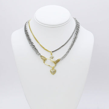 Hearts and Stars Glow Necklace