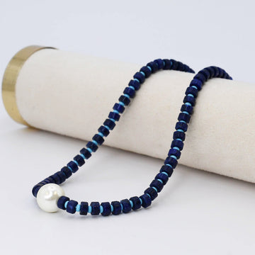 Lady In Blue Gemstone Necklace