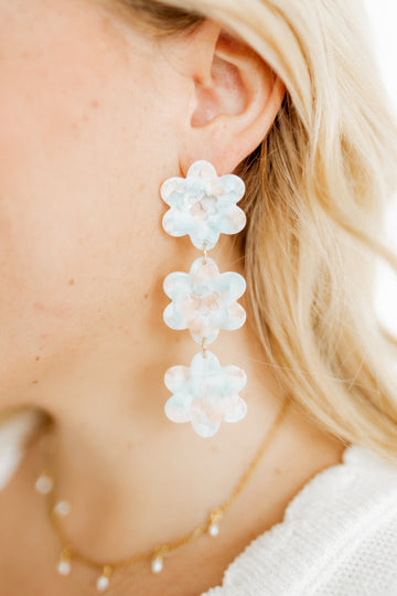 Linny Co xx BL Zoey Statement Earrings - Shell