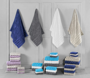 Towels Beyond Luxury 6 Piece Towel Set - 100% USA Cotton, Very Soft and Super Absorbent Bath Towels, Hand Towels, and Washcloths