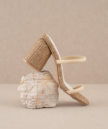 The Margaret | Butter Rattan Heel