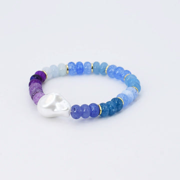 Mermaid Beaded Bracelet with Pearl