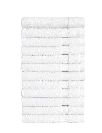 Cambridge Turkish Cotton Washcloths - 12 Pieces (Wholesale)