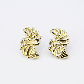 Pinwheel Gold Earring