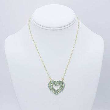 Pure Love Crystal Turquoise Necklace