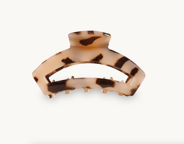 Teleties Tiny Open Hair Clip - Blonde Tortoise