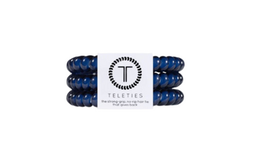 Teleties Small Ponytail Holder - Nantucket Navy