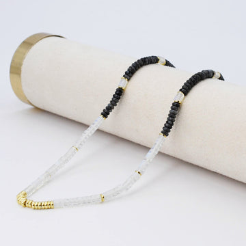Stormy Black Sky Gemstone Necklace