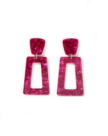 Kennedy Statement Earring - Pinot Noir