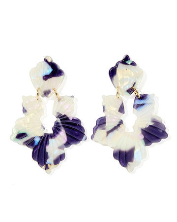 Michelle Statement Earring - Midnight Rain