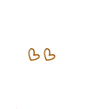 Abby Gold Heart Earring