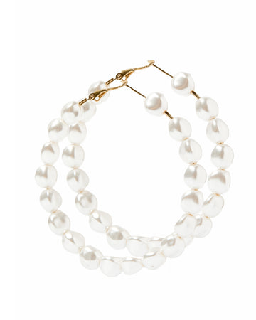 Jodi Pearl Hoop Earrings