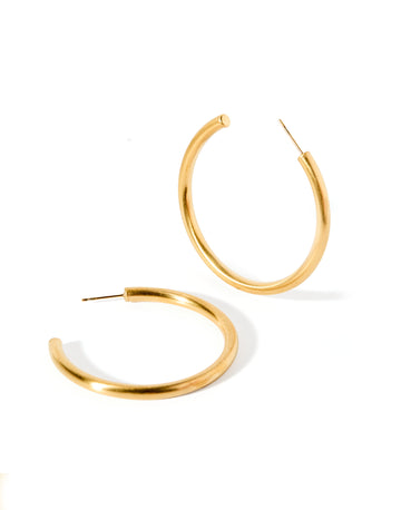 Stacy Hoop Earrings Gold