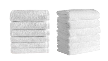 Hospitality Turkish Cotton Washcloths - 12 Pieces