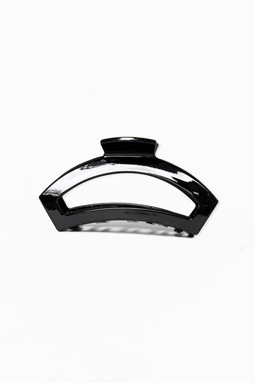 Teleties Large Open Hair Clip - Jet Black