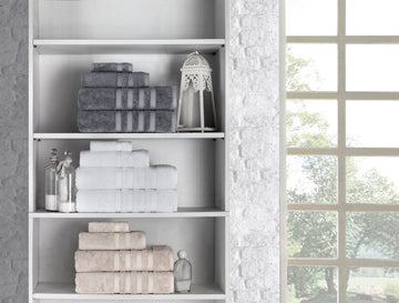Italian Silk, Austrian Modal and Turkish Cotton Blended Luxury Towel Set of 4