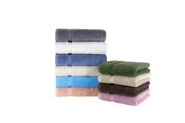 Villa Turkish Cotton Hotel Collection Hand Towels - 6 Pieces