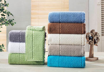 Mei-Tal Turkish Cotton Jacquard Towel Set of 6