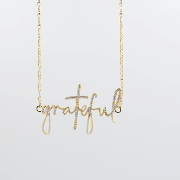 Grateful Necklace Gold