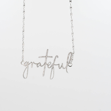 Grateful Silver Necklace