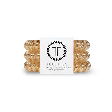 Teleties Large Ponytail Holder - Good As Gold