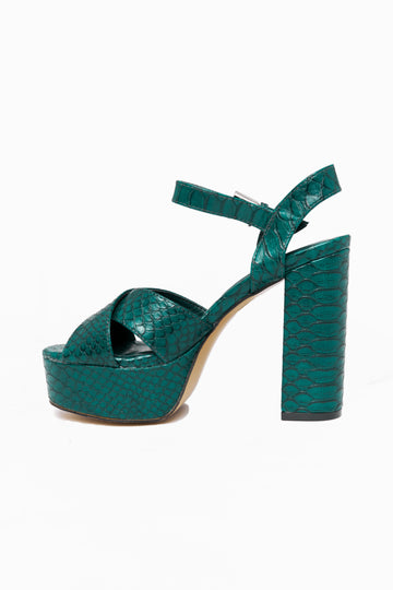 Eugenia Platform Heel - Green