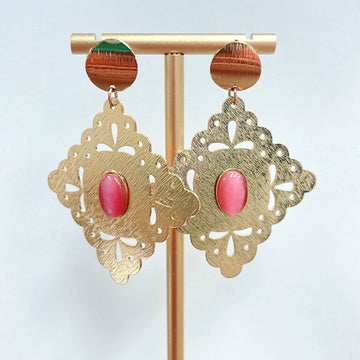 Rombo Mauve Earrings